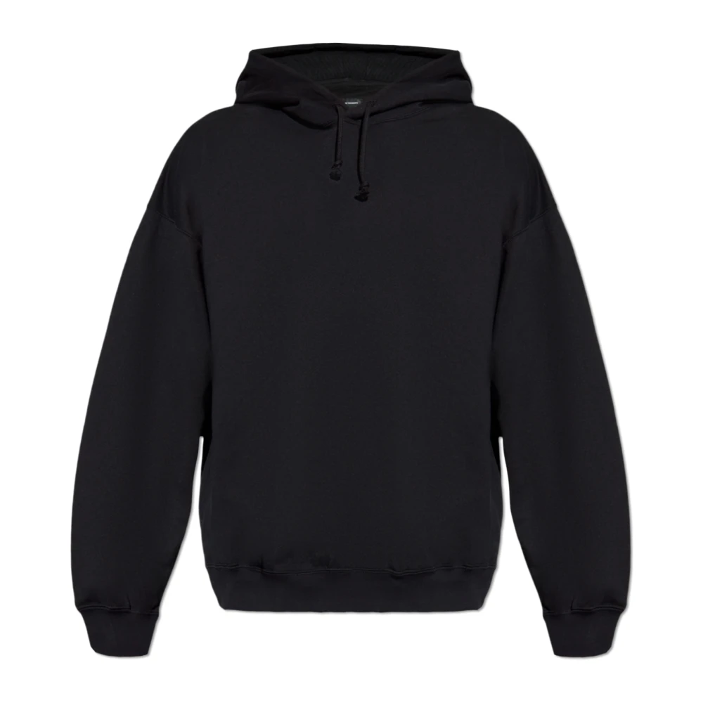 Y-3 Maxi Print Katoenen Hoodie met Trekkoord Black Heren