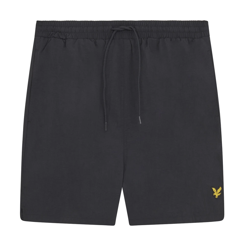 Pantaloni Corti Lyle & Scott Sh1204vb Swim Short-Z865 Jet Black Uomo Nero Medio - Immagine 4
