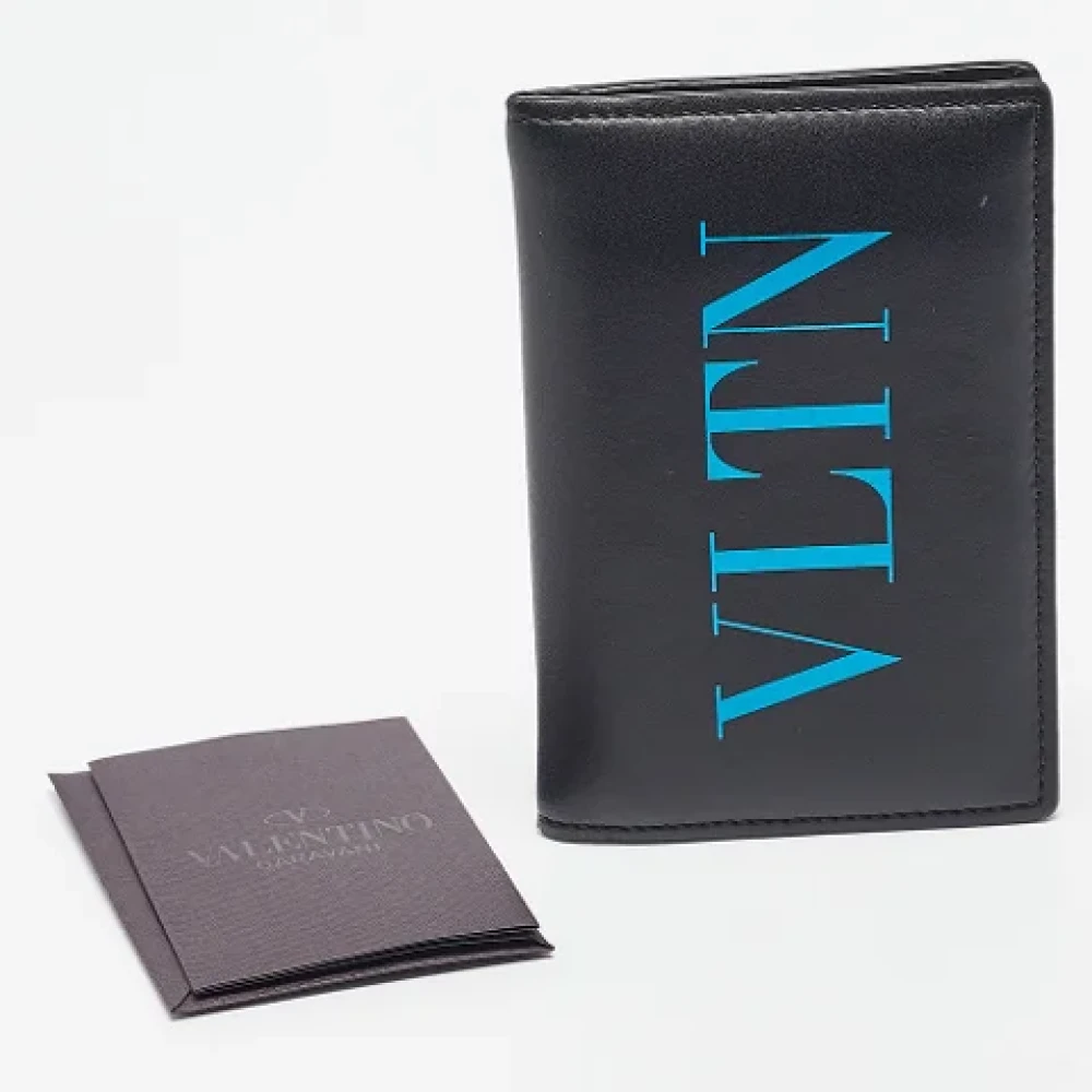 Valentino Vintage Pre-owned Leather wallets Black Heren