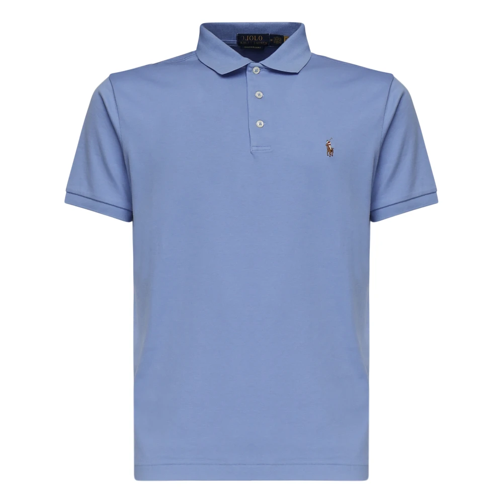 Polo Ralph Lauren Men's Blue Polo Shirts, Xl, T-Shirts And Polos With Logo