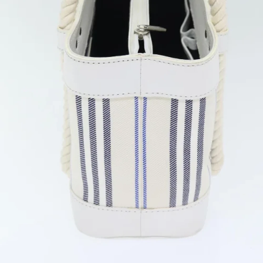 Burberry Vintage Pre-owned Canvas handbags White Dames