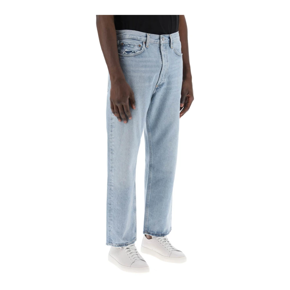 Agolde Vintage 90s Straight Cut Denim Jeans Blue Heren