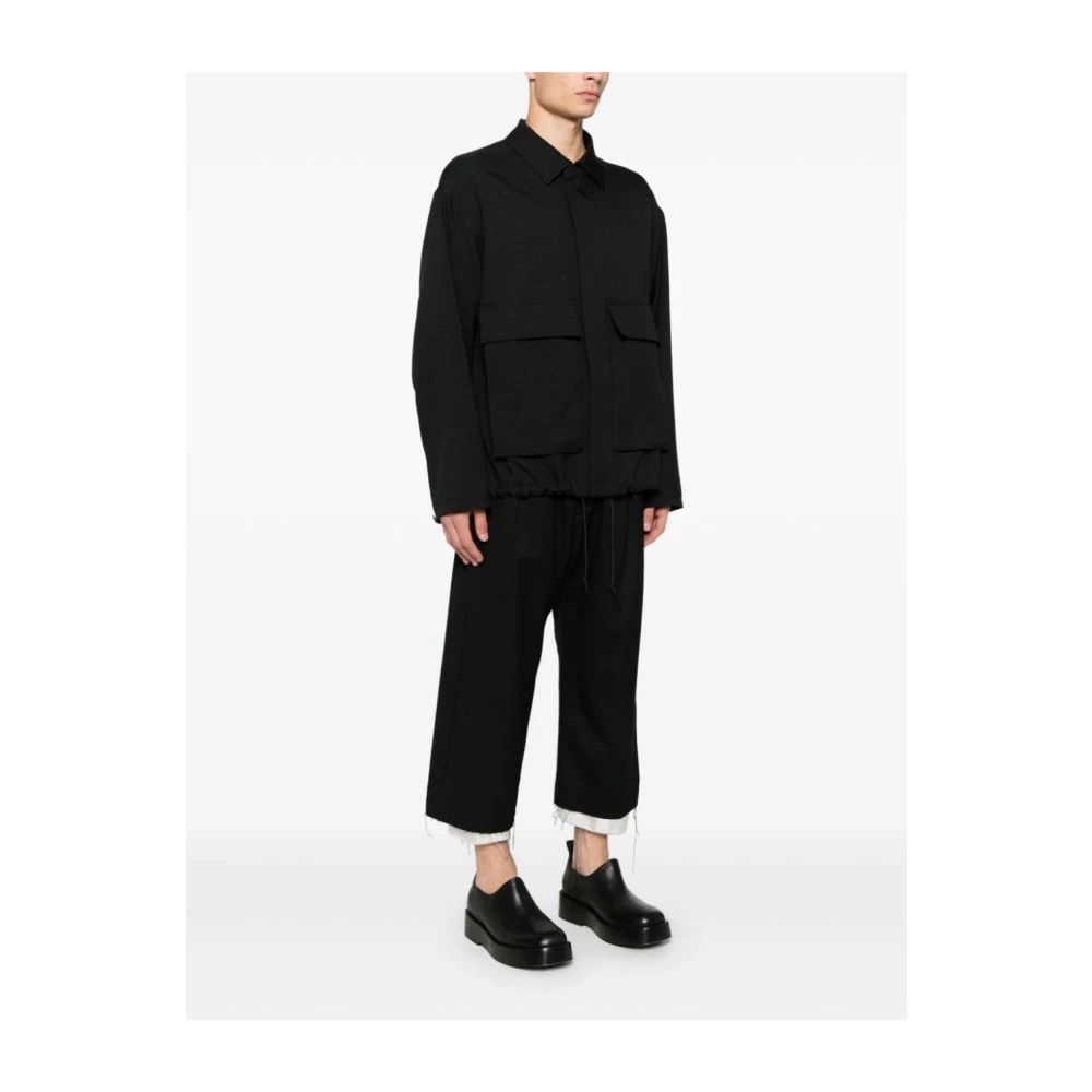 Y-3 Zwarte Stijlvolle Jassen Black Heren