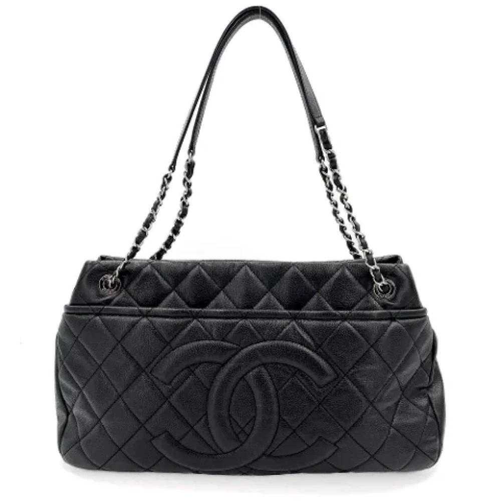 Chanel Vintage Pre-owned Leather handbags Black Dames