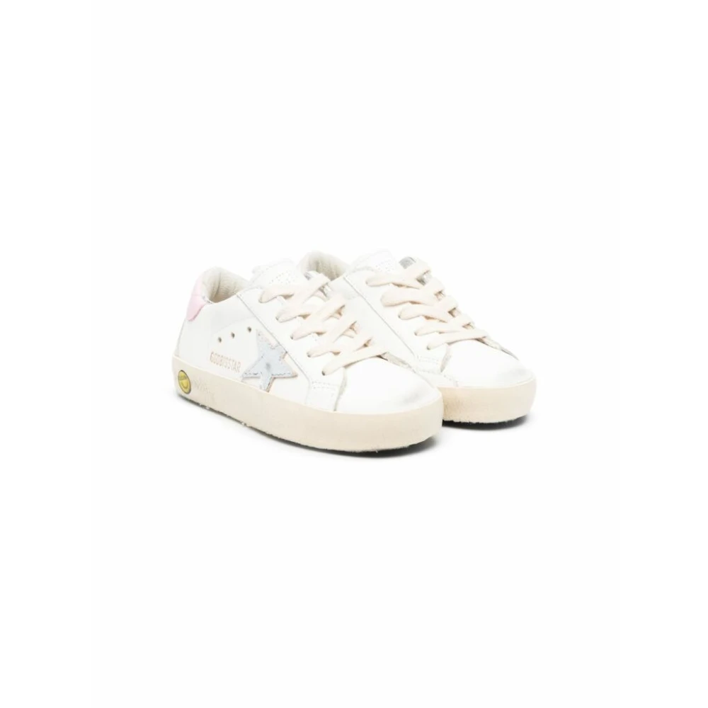 Golden Goose Barn Super-Star Läder Sneakers White, Flicka