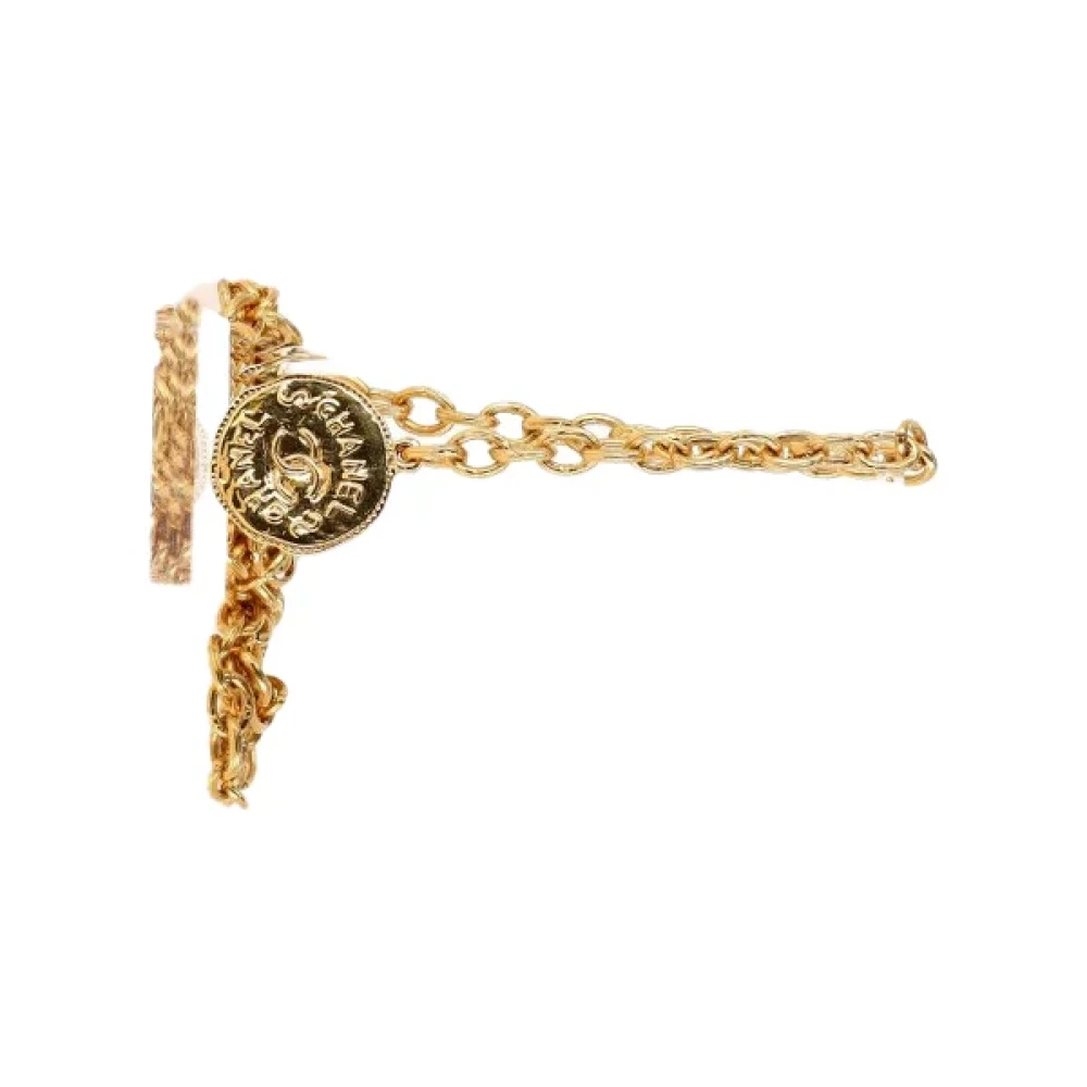 Chanel Vintage Pre-owned Metal belts Yellow Dames