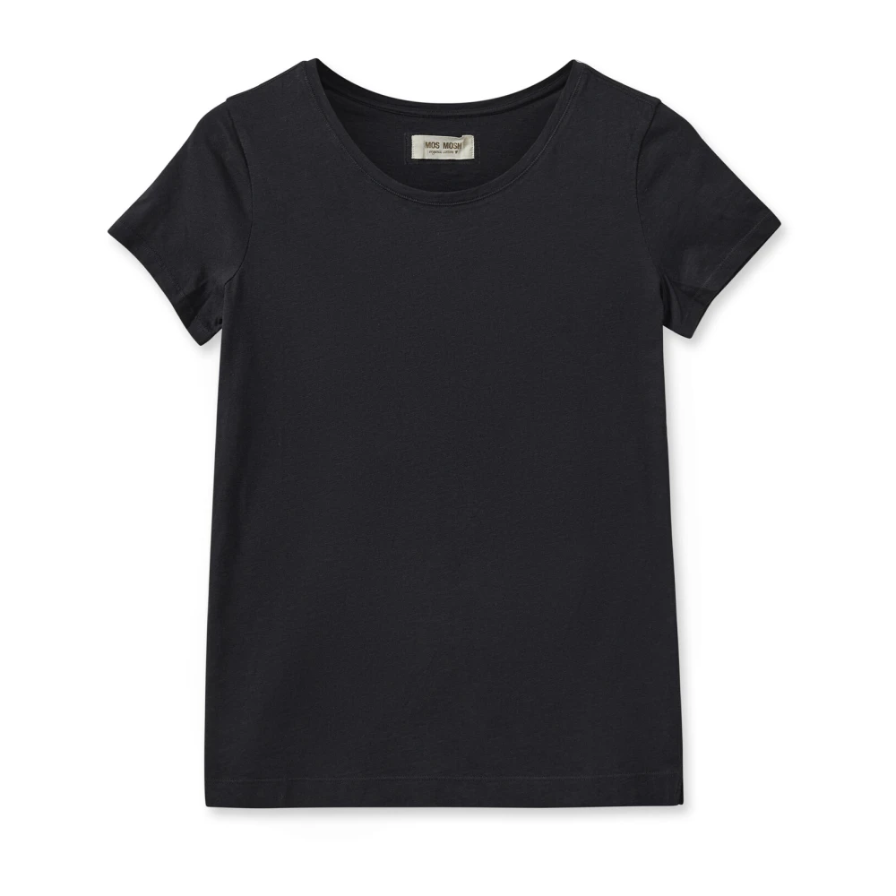 MOS MOSH Biologisch Zwarte Tee Top Black Dames