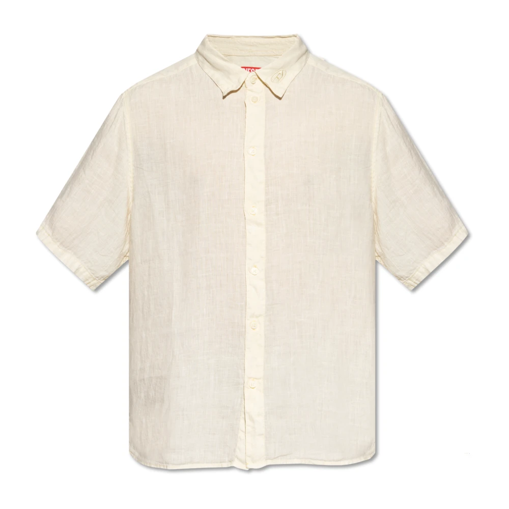 Diesel Uomo Beige - Camicia S-Uccle-A - Shirts - 2XL