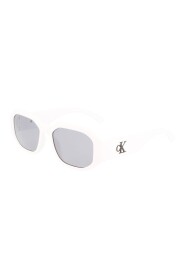 Białe okulary przeciwsłoneczne CKJ22633S