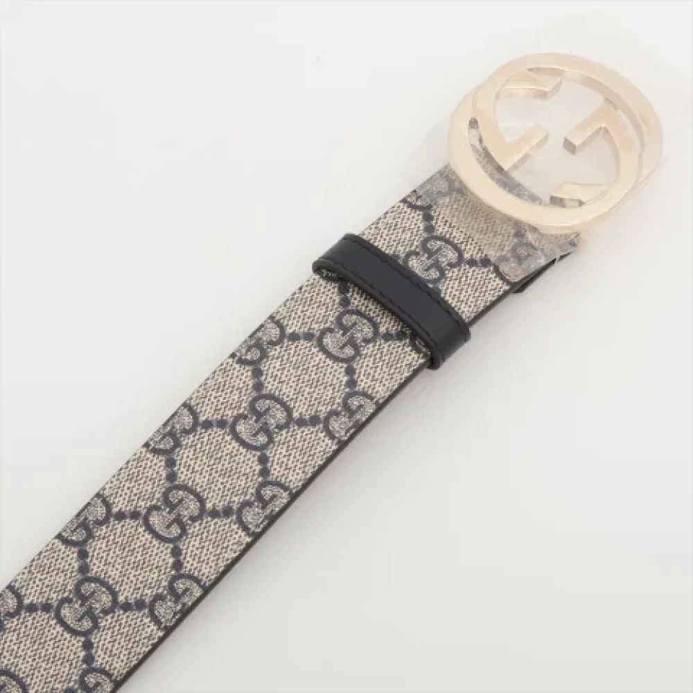 Gucci Vintage Pre-owned Leather belts Beige Dames
