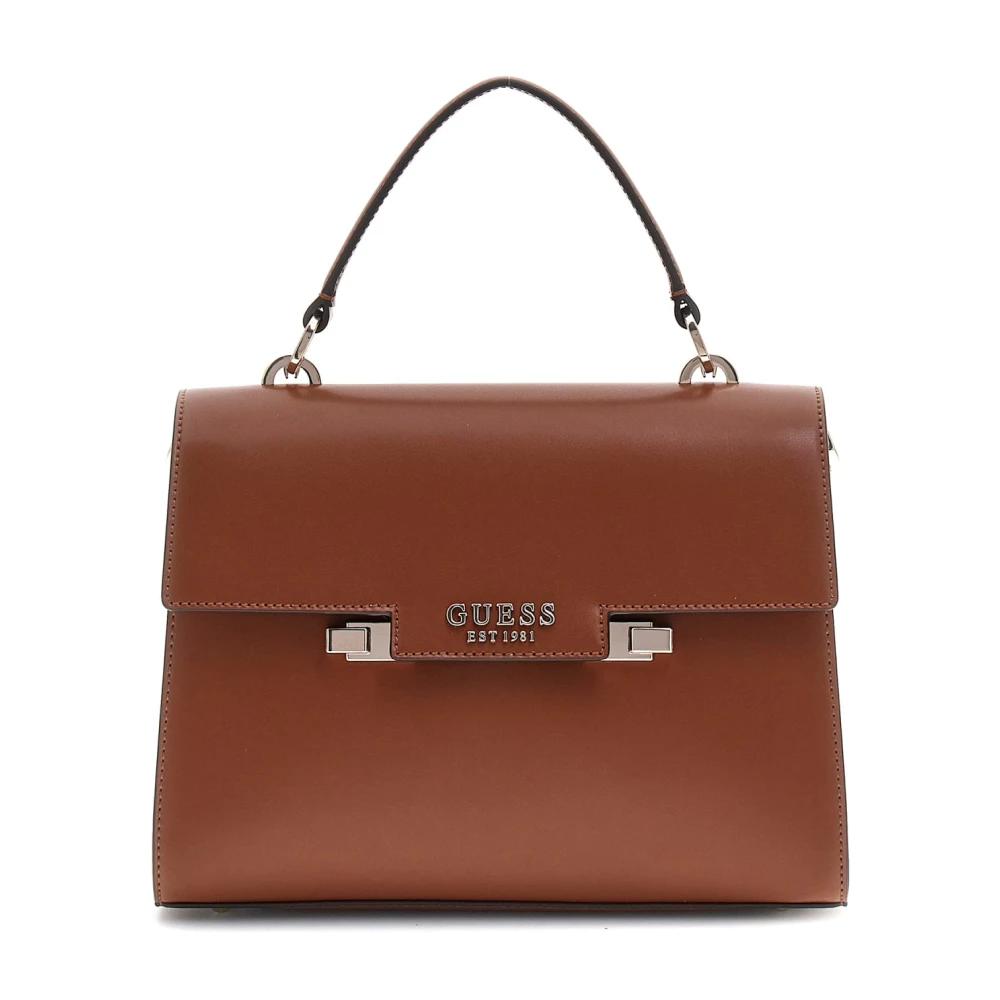 Guess Eco Mietta Schoudertas Cognac Brown Dames