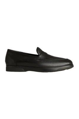 Loafer i hjortskinn med gummisula