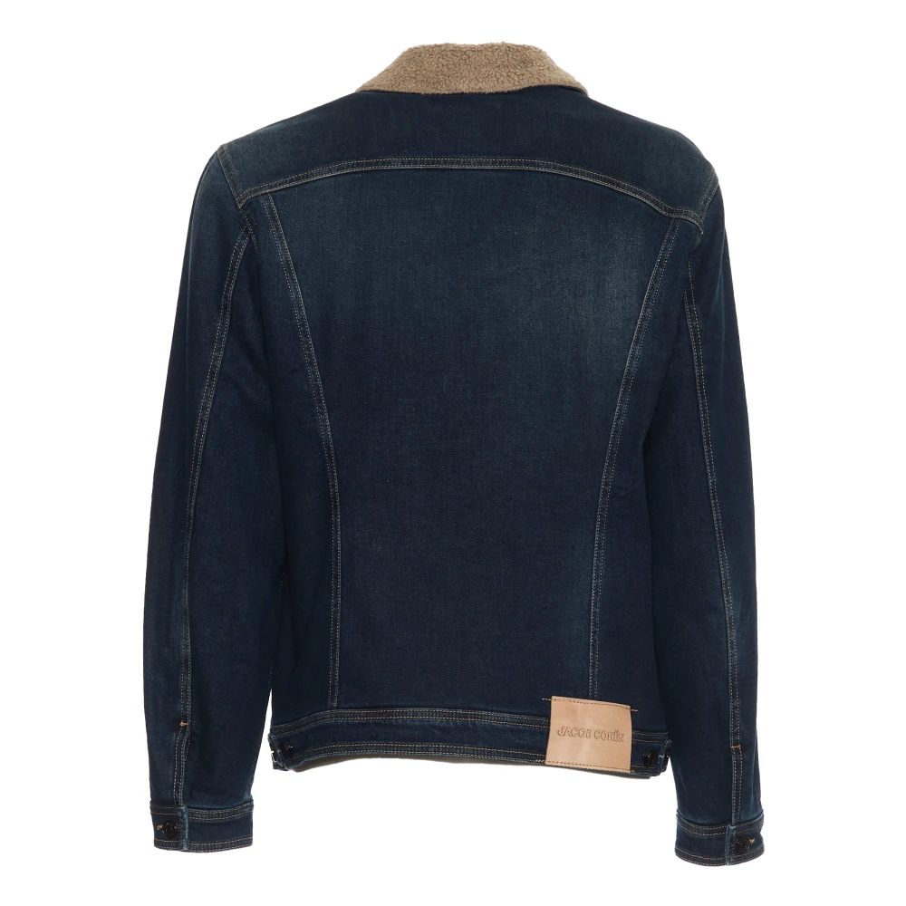 Jacob Cohën Sherpa Gevoerde Denim Jack Blue Heren
