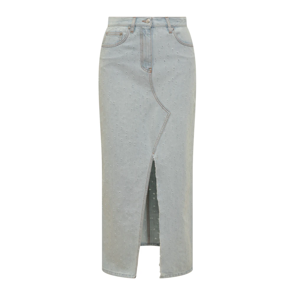 Msgm Gonne Rok Blue Dames