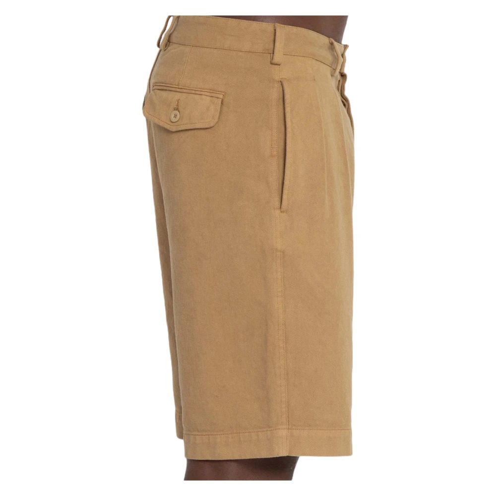 Sunflower Stijlvolle Geplooide Shorts Brown Heren