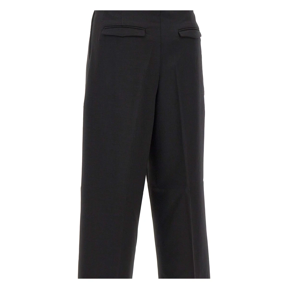 Birgitte Herskind Zwarte Crepe Broek Rupert Stijl Black Dames
