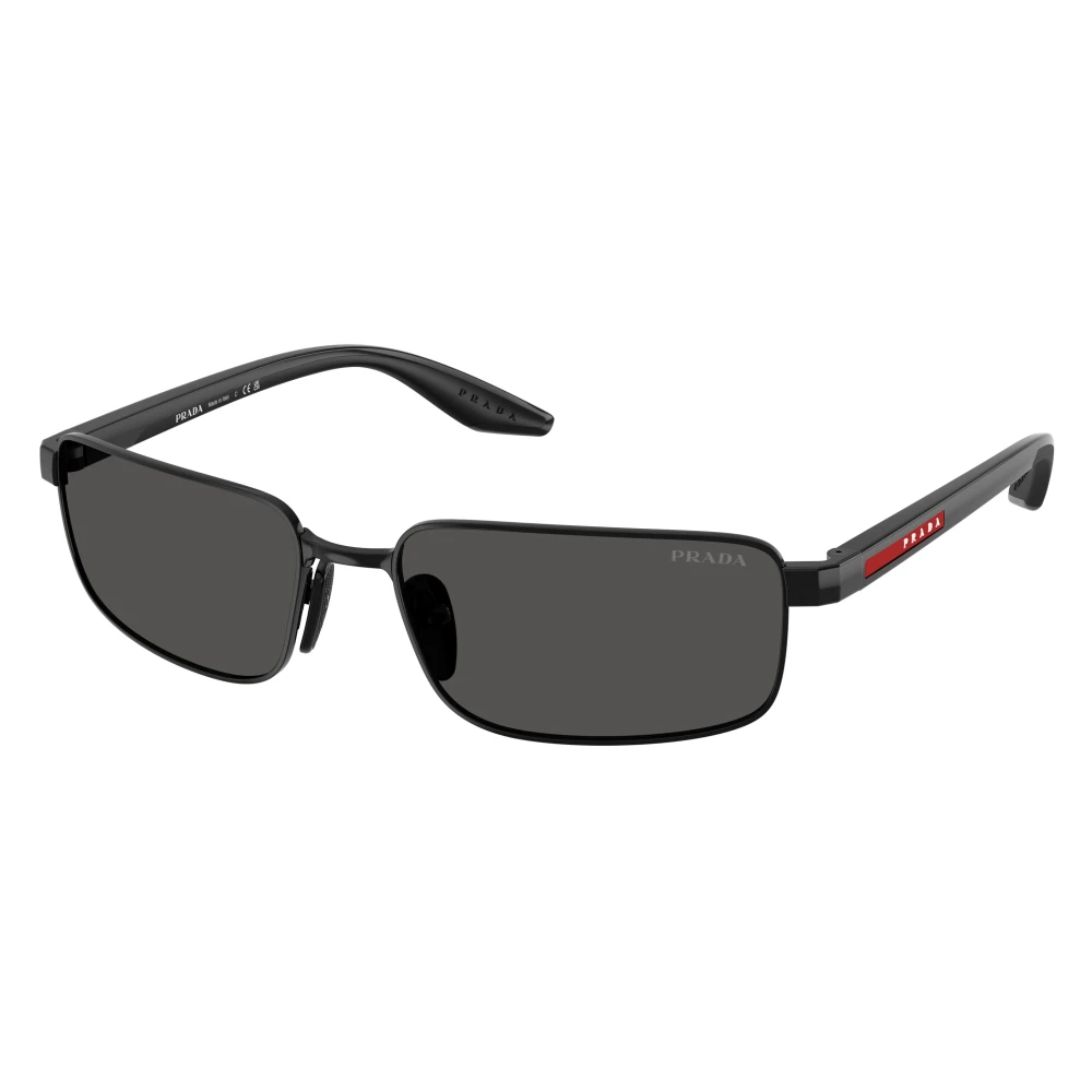 Prada Black Sunglasses, Male, 59 Mm, Linea Rossa Ps B54s