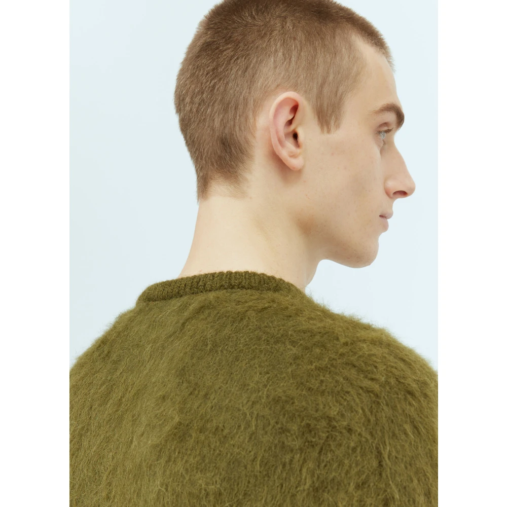 Brain Dead Logo Head Gebreide Trui Green Heren