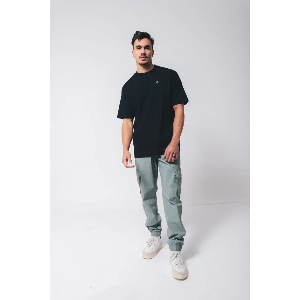 Aeden Zwarte Tee Jeziah Stijlvol Shirt Black Heren
