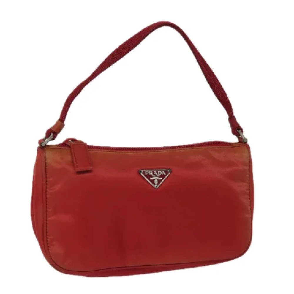 Prada Vintage Pre-owned Fabric prada-bags Red Dames