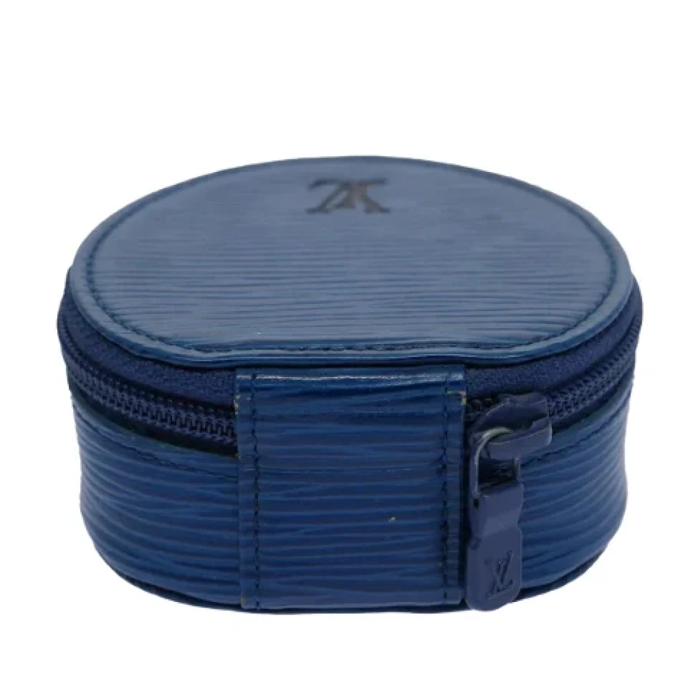 Louis Vuitton Vintage Pre-owned Leather pouches Blue Dames