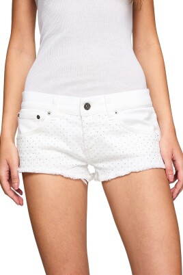 white-denim-shorts