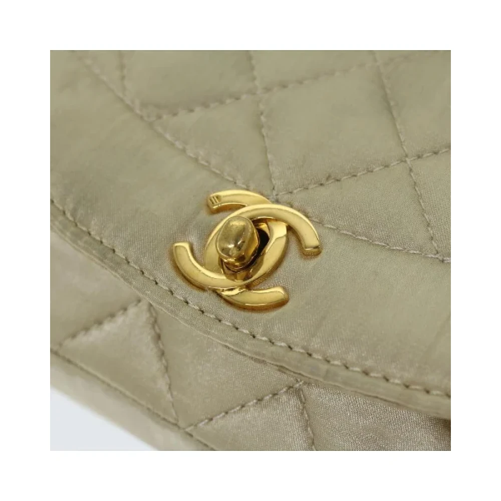 Chanel Vintage Pre-owned Satin chanel-bags Yellow Dames