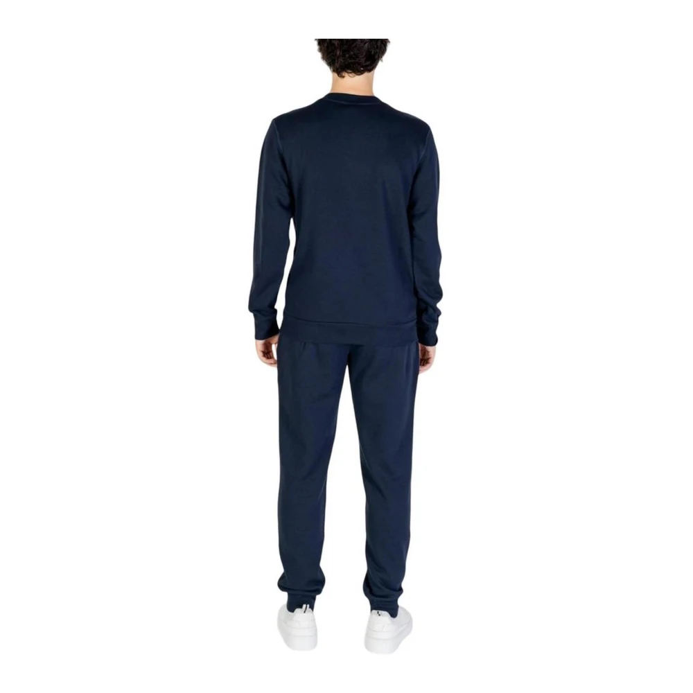 Emporio Armani Blauw Katoenen Trainingspak Mannen Collectie Blue Heren