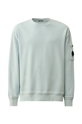 Cotton Diagonal Fleece Lens Sweatshirt