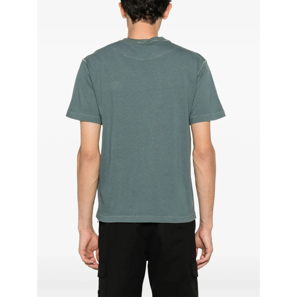 Stone Island Casual Katoenen T-shirt Green Heren