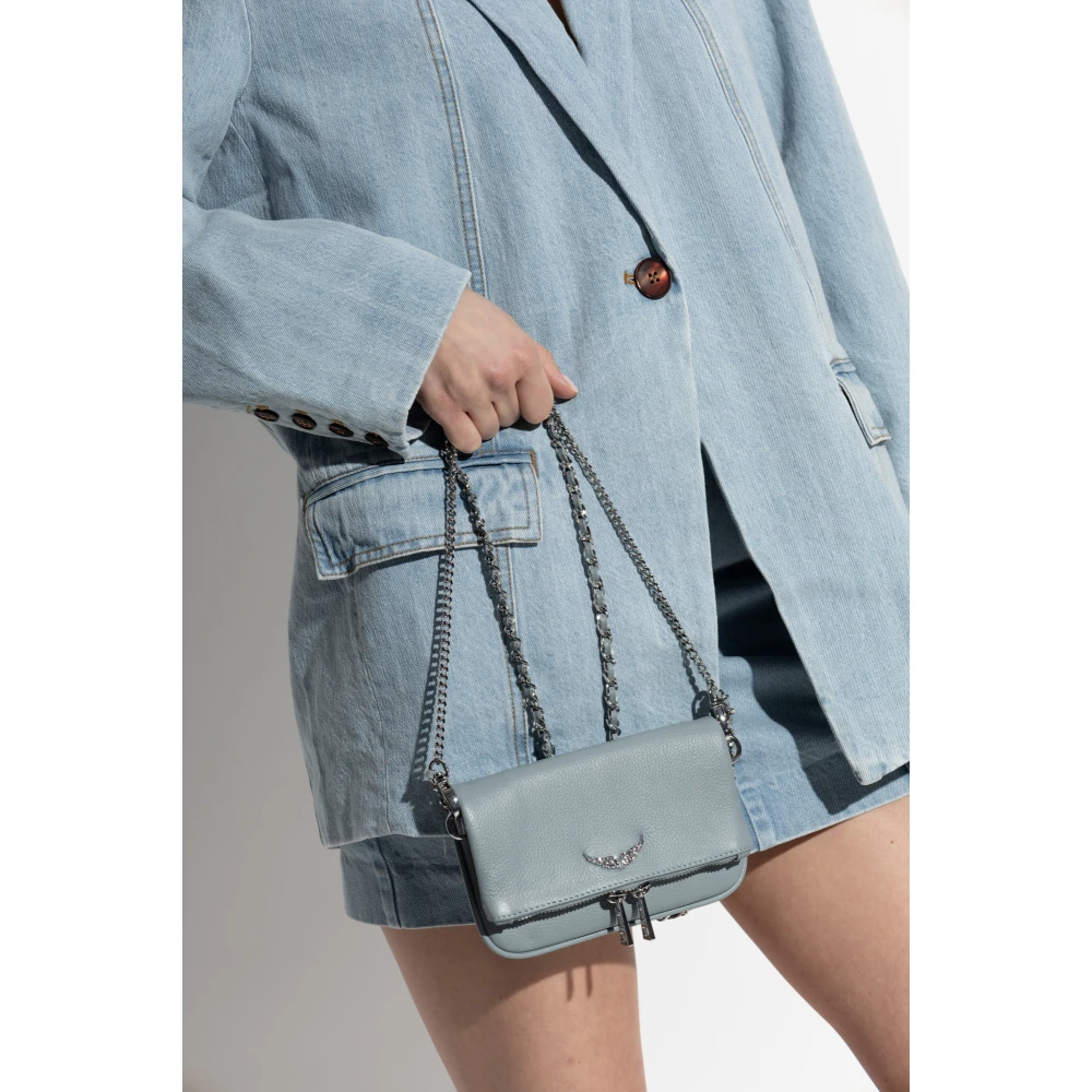 Zadig & Voltaire Schoudertas Rock Nano Blue Dames