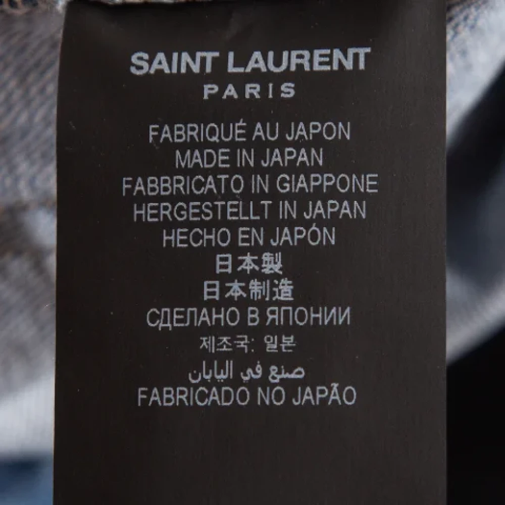 Yves Saint Laurent Vintage Pre-owned Denim jeans Blue Dames