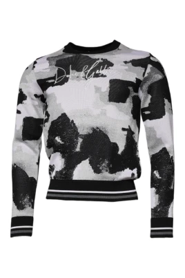 Camouflage Silke Pullover Tröja