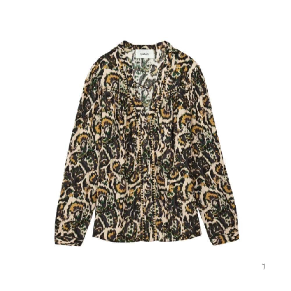 Ba&Sh Women's Multicolor Blouses, M, Modern White Shirt Onada