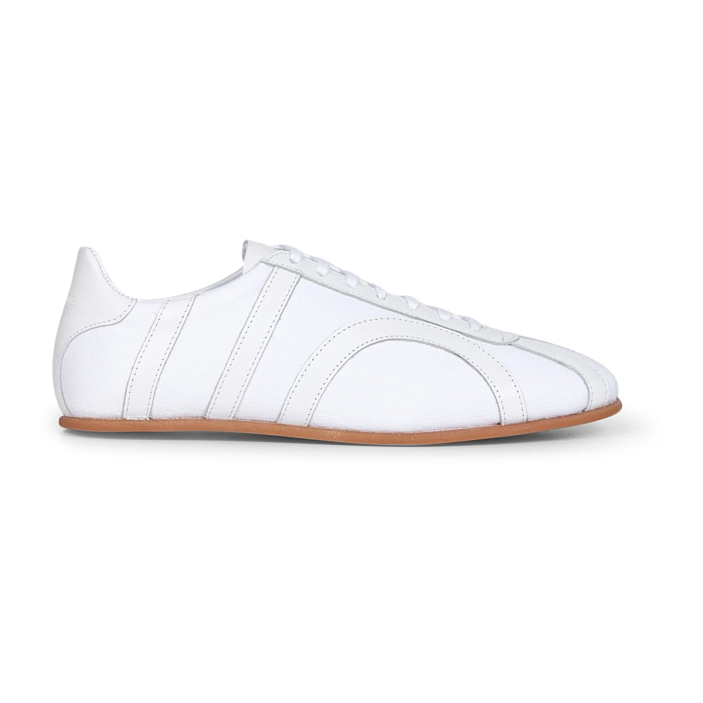 TotêMe Witte Canvas Veterschoenen Dames Schoenen