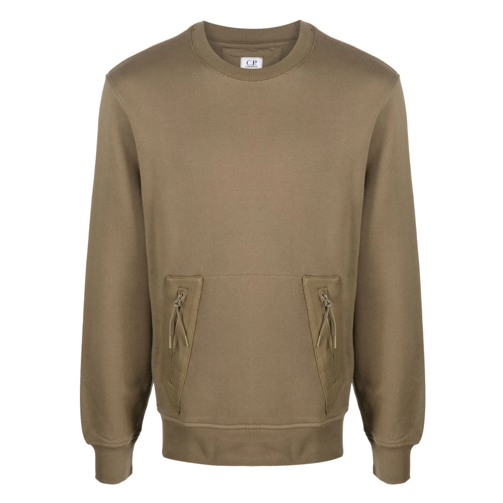 C.P. Company Butternut Fleece Kangaroo Sweater Brown Heren