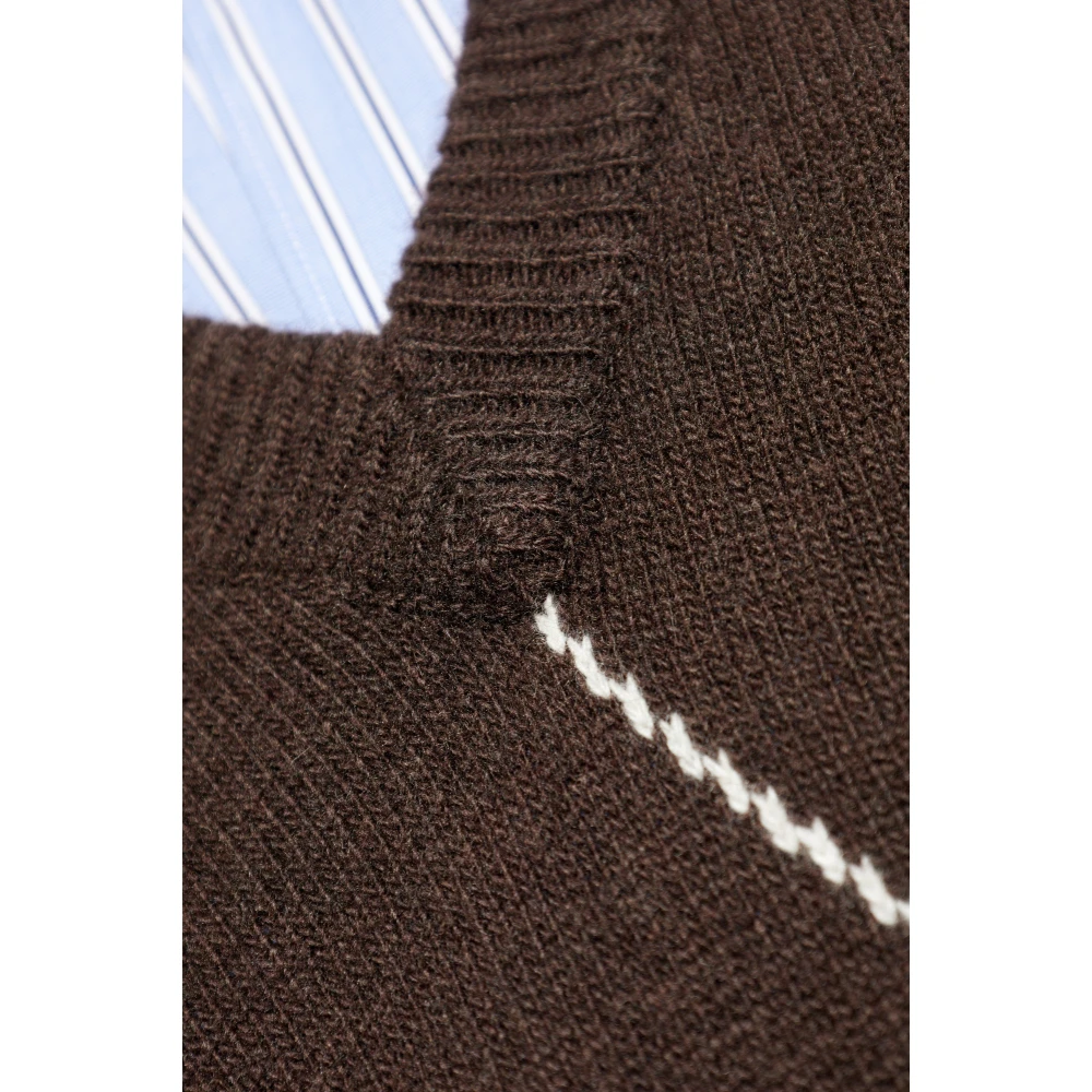 Officine Générale Wollen trui Brown Heren
