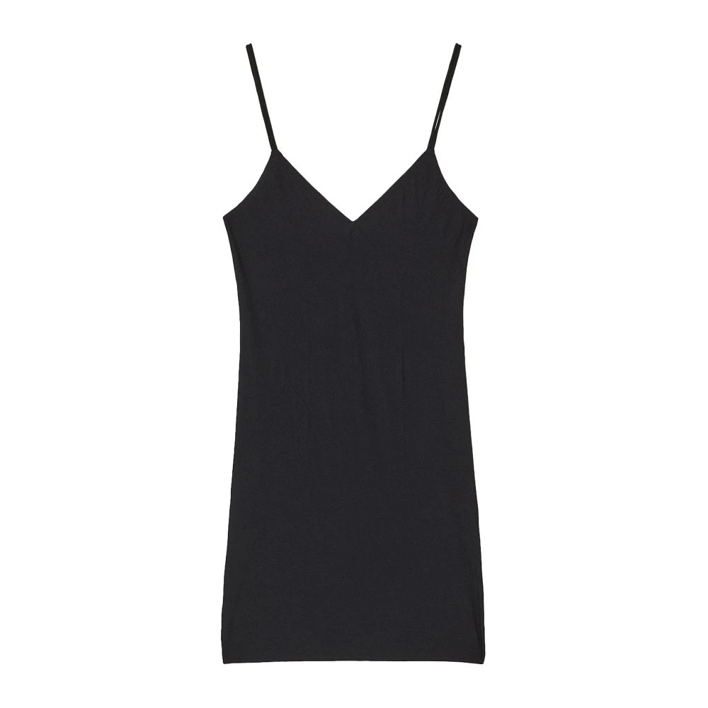 Patrizia Pepe Svart Elegant Slip Klänning