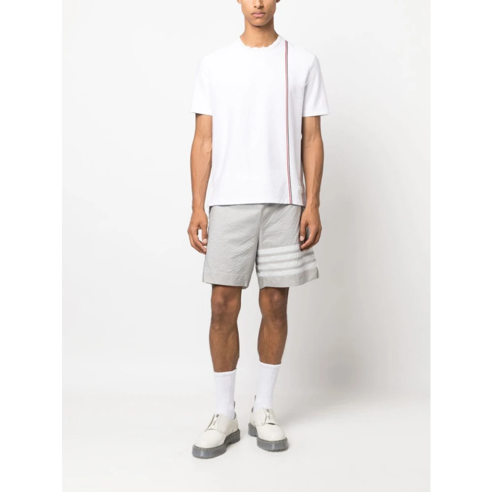 Thom Browne Casual Katoenen T-shirt White Heren