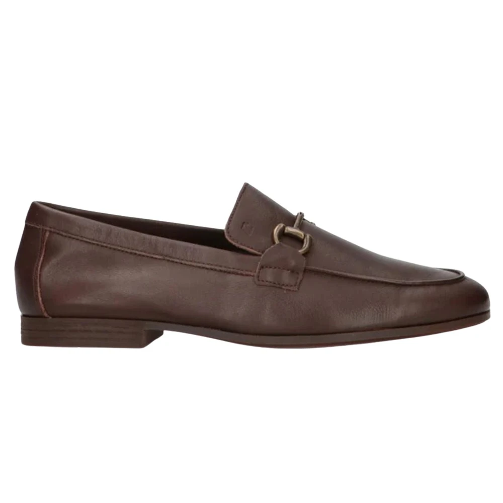 Frau Brown Loafers, Male, 7 Uk, Mocassino Elegante In Pelle Con Morsetto