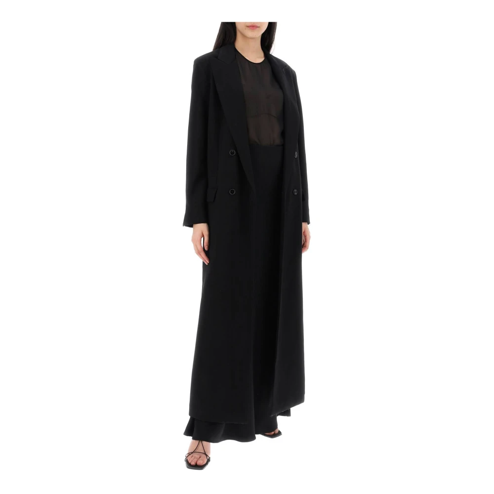 Ami Paris Single-Breasted Coats Black Dames
