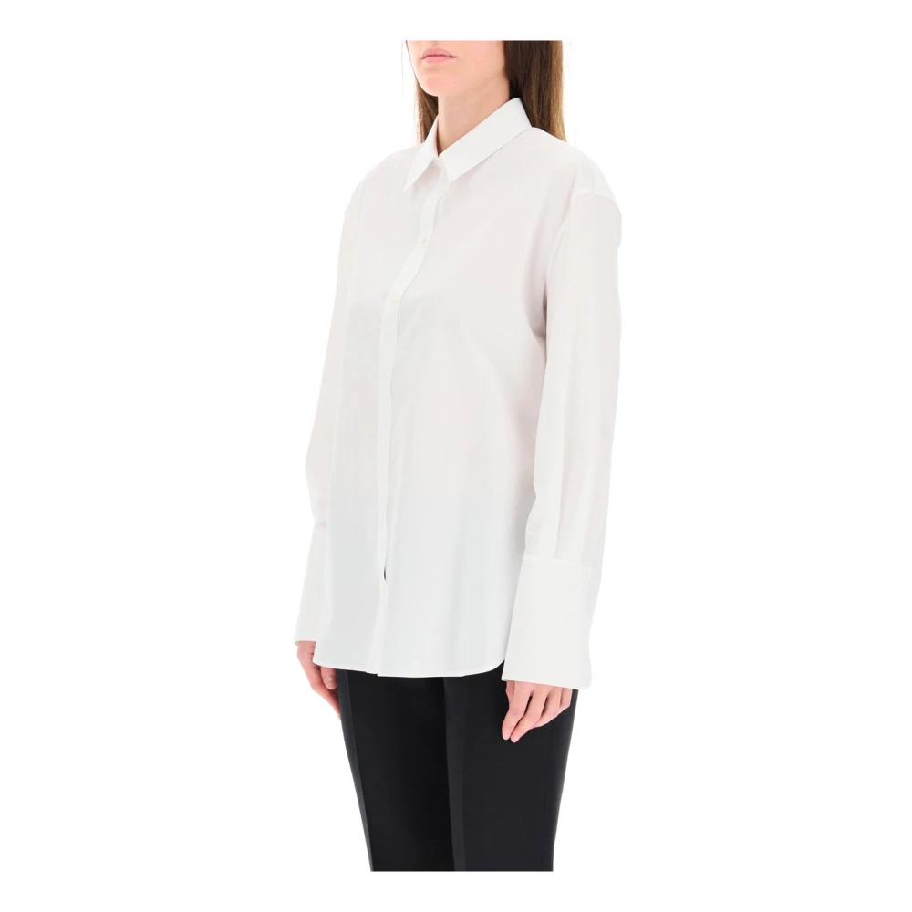 alexander mcqueen Witte Katoenen Shirt voor Dames White Dames