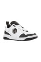 baskets-en-cuir-blanc-avec-ecusson-hexagone