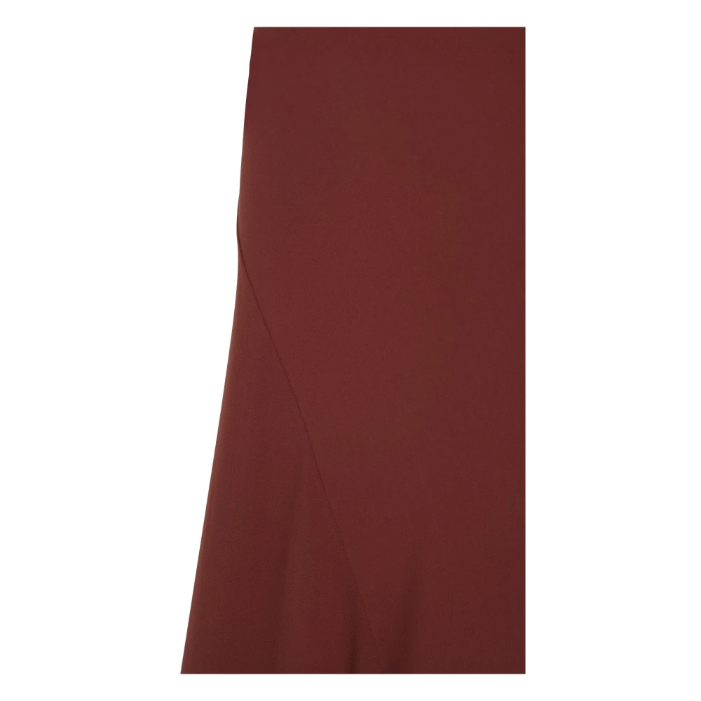 Cortana Zijden stretchjurk met asymmetrische zoom Red Dames