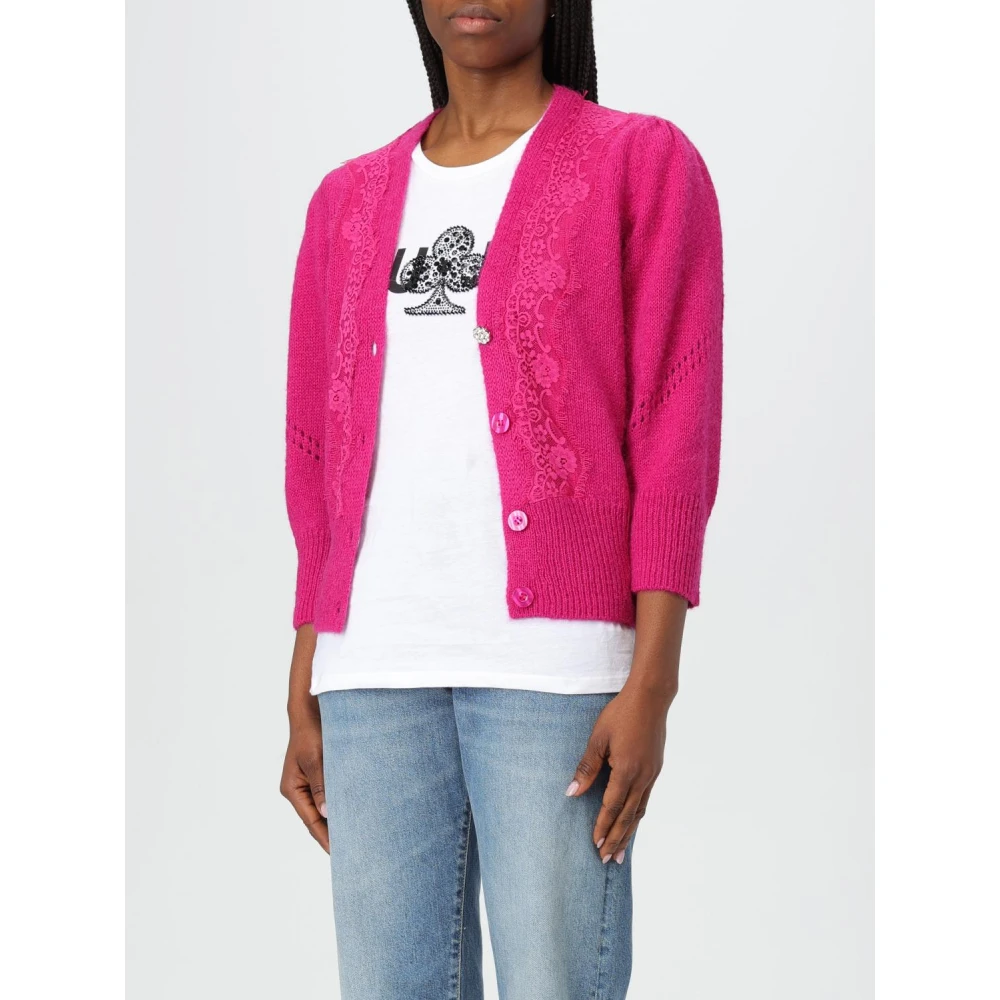 Liu Jo Kanten Cardigan Pink Dames