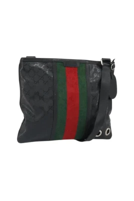 Pre-owned GG Implementation Web Sherry Line Bag