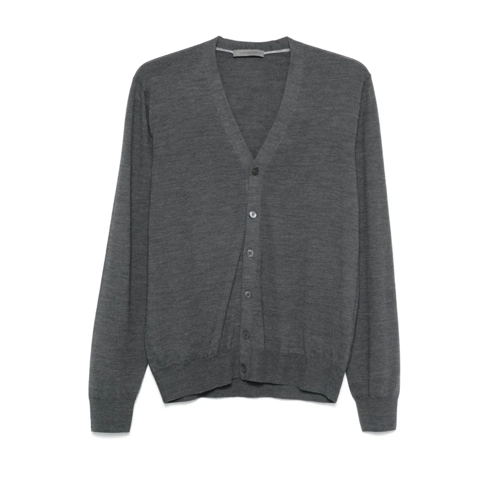 Corneliani Grijze Sweatshirt Luxe Stijl Gray Heren