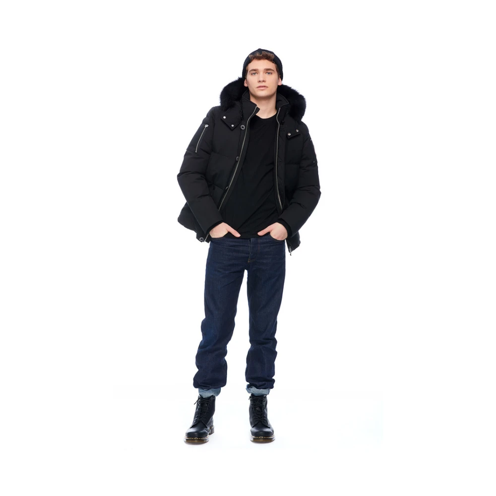 Moose Knuckles Zwarte Winterjas 3Q Style Black Heren