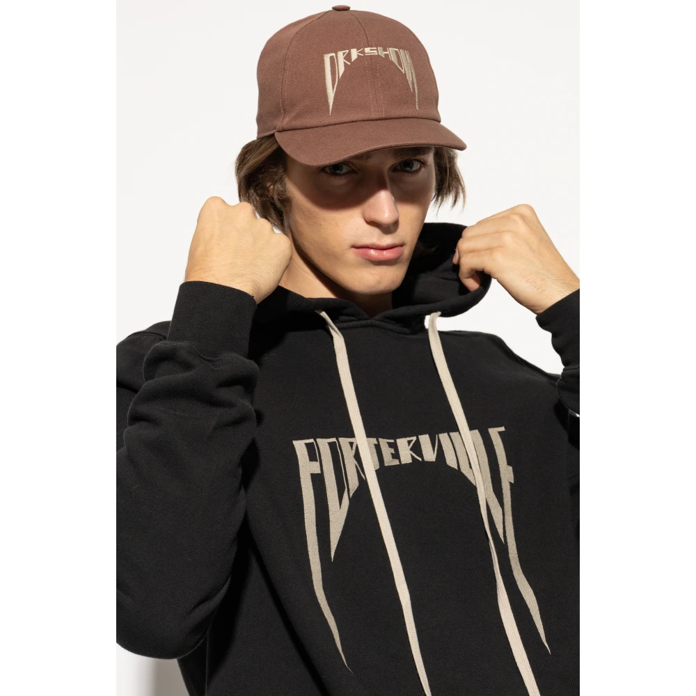 Rick Owens Baseballpet Brown Heren