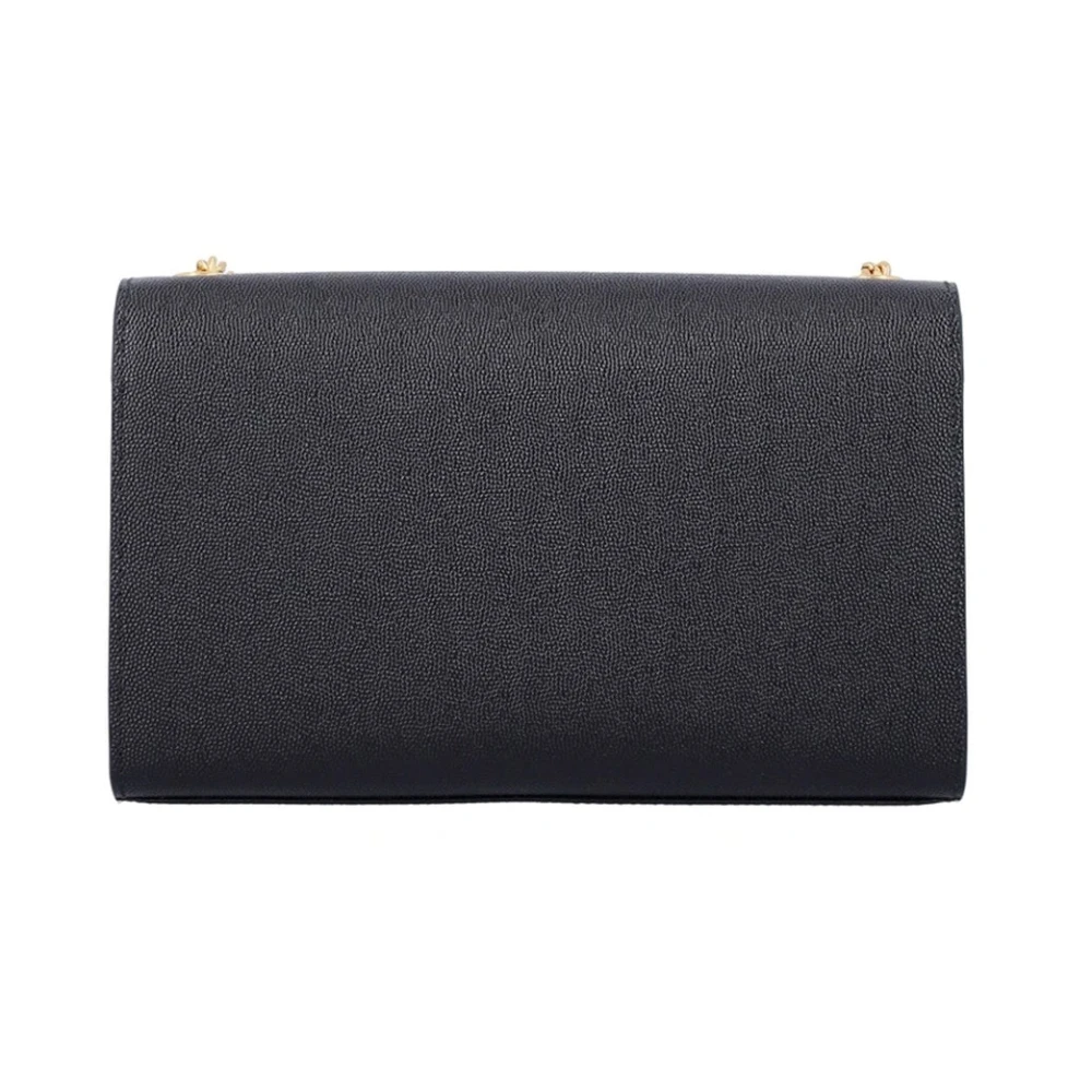 Saint Laurent Kleine schoudertas met kettingriem Black Dames